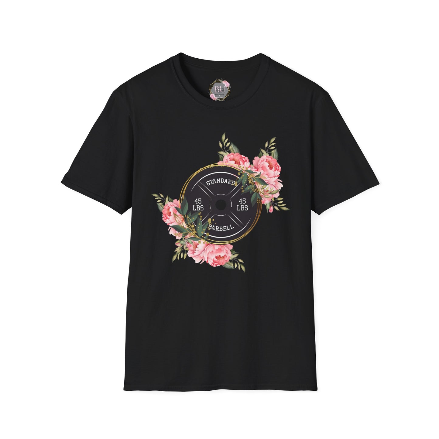 BEAUTIFUL STRENGTH T-Shirt, Fitness Apparel, Motivational Tee, Gift for Gym Lovers, Workout Shirt, Floral Weightlifting