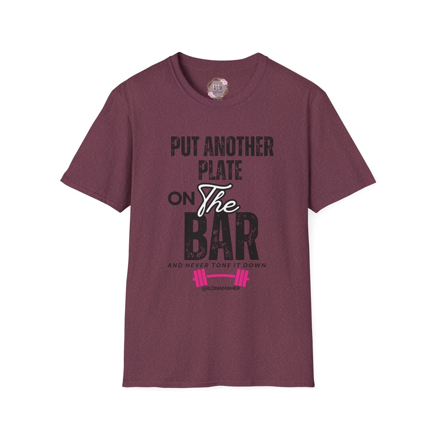 PUT ANOTHER PLATE ON THE BAR- Powerlifting Motivational T-Shirt, Fit Gift for Gym Lovers, Fitness Humor Tee, Workout Apparel, Unisex Gym Shirt
