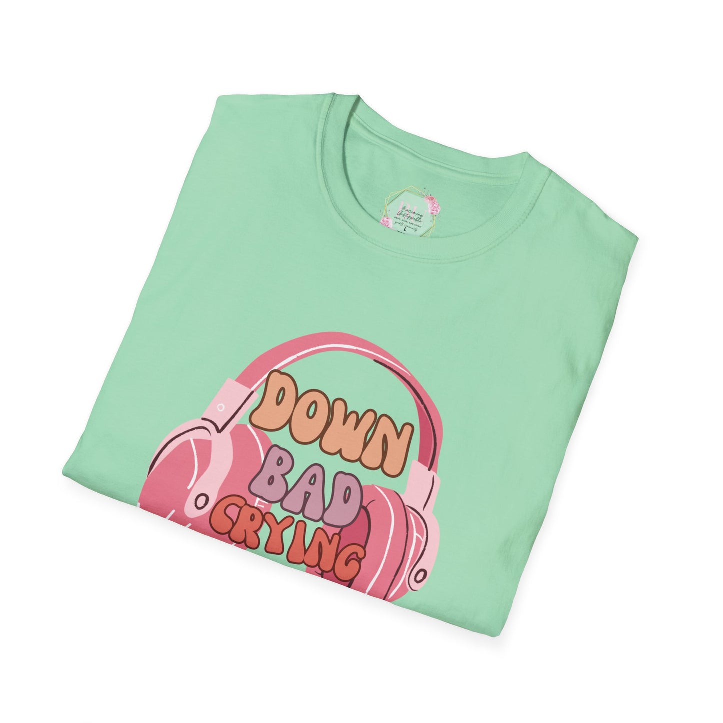 Down Bad Crying at the Gym- Gym T-Shirt, Fitness Apparel, Workout Shirt, Gift for Gym Lovers, Down Bad Crying at the Gym