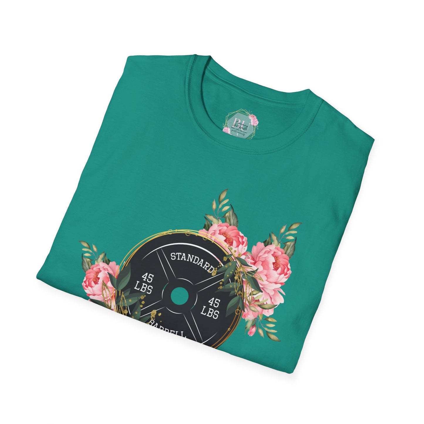 BEAUTIFUL STRENGTH T-Shirt, Fitness Apparel, Motivational Tee, Gift for Gym Lovers, Workout Shirt, Floral Weightlifting