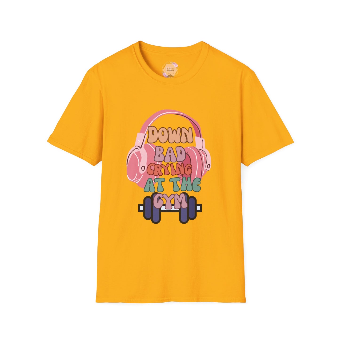 Down Bad Crying at the Gym- Gym T-Shirt, Fitness Apparel, Workout Shirt, Gift for Gym Lovers, Down Bad Crying at the Gym