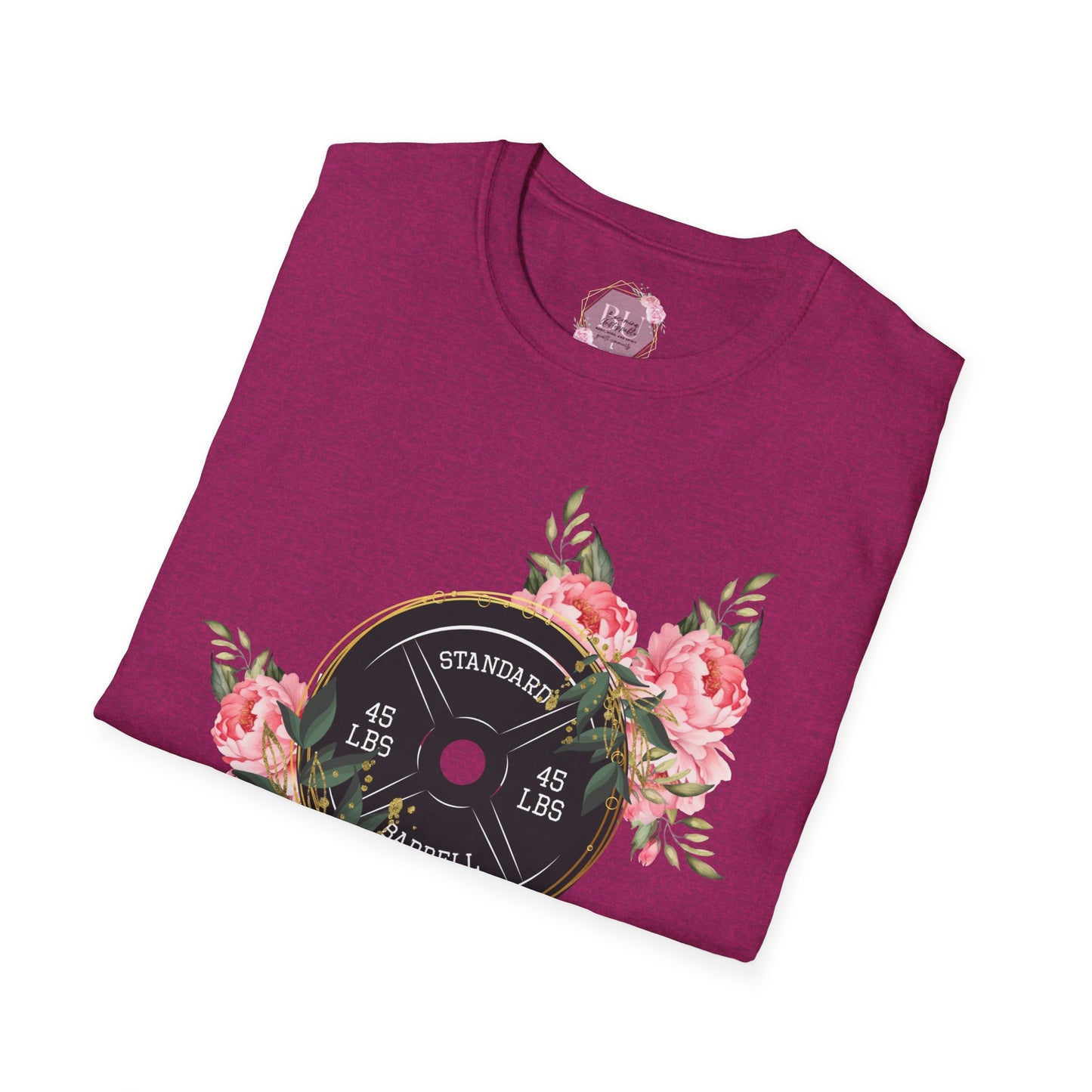 BEAUTIFUL STRENGTH T-Shirt, Fitness Apparel, Motivational Tee, Gift for Gym Lovers, Workout Shirt, Floral Weightlifting