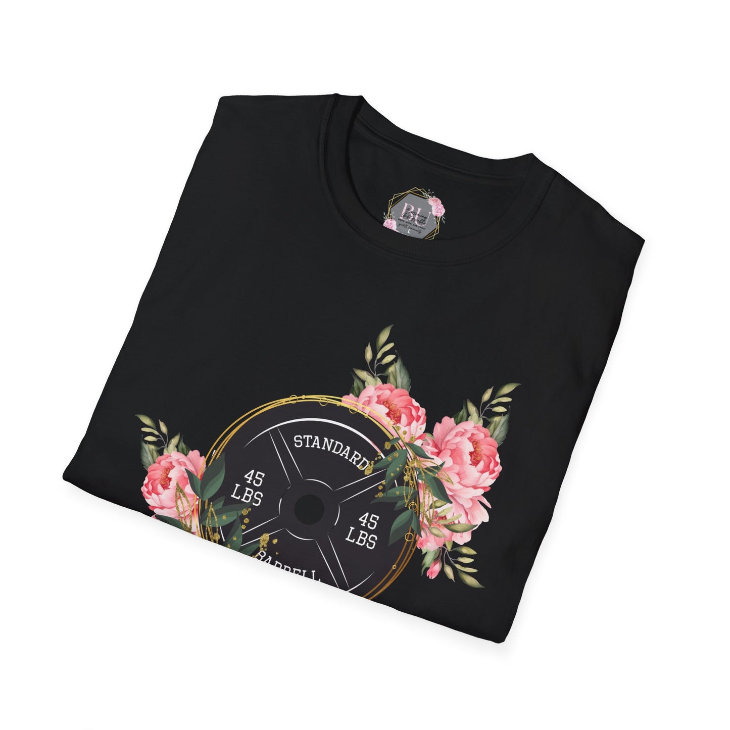 BEAUTIFUL STRENGTH T-Shirt, Fitness Apparel, Motivational Tee, Gift for Gym Lovers, Workout Shirt, Floral Weightlifting