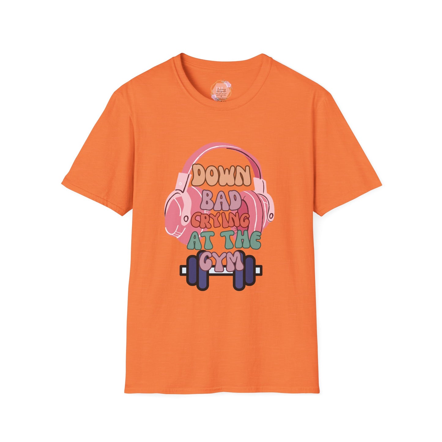 Down Bad Crying at the Gym- Gym T-Shirt, Fitness Apparel, Workout Shirt, Gift for Gym Lovers, Down Bad Crying at the Gym