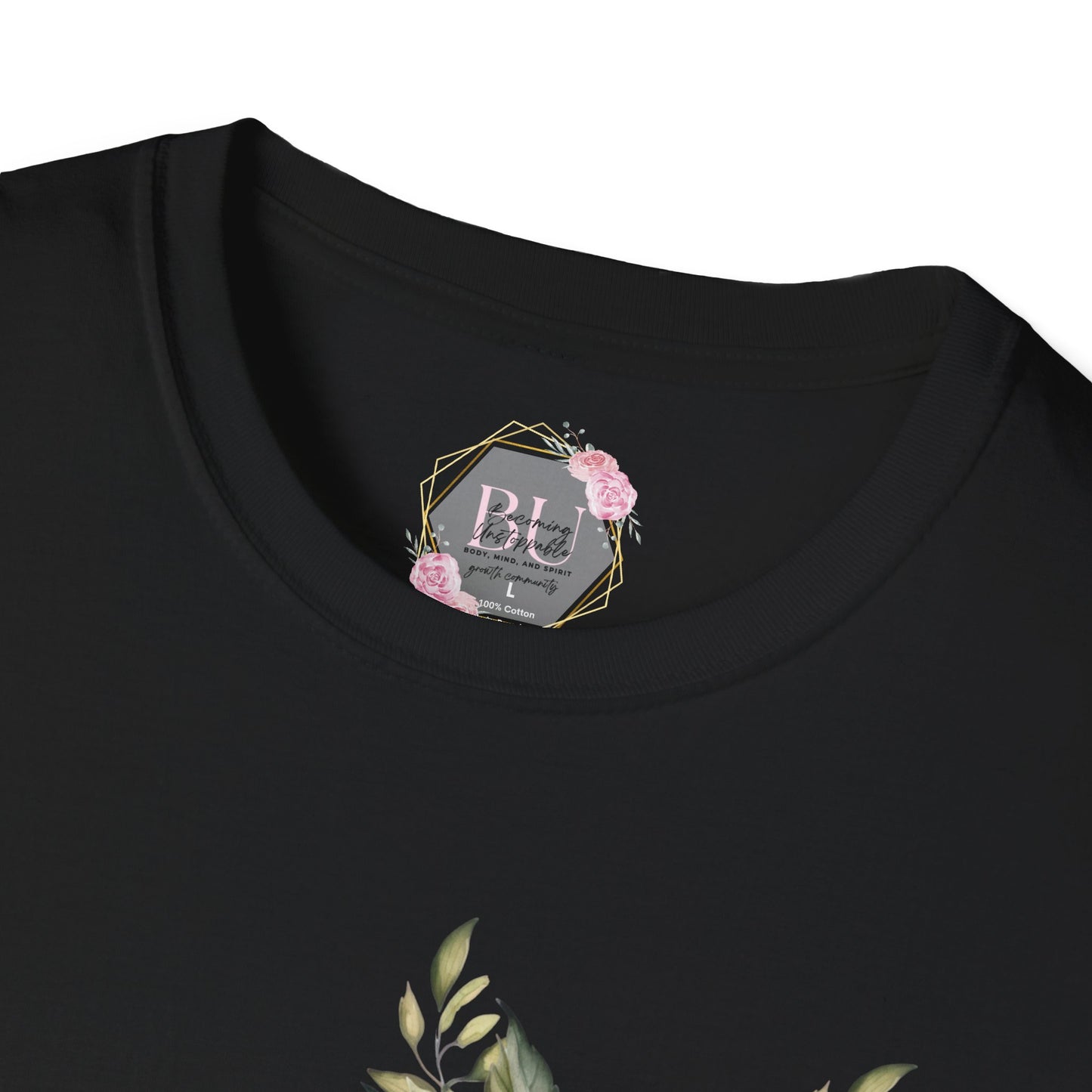 BEAUTIFUL STRENGTH T-Shirt, Fitness Apparel, Motivational Tee, Gift for Gym Lovers, Workout Shirt, Floral Weightlifting