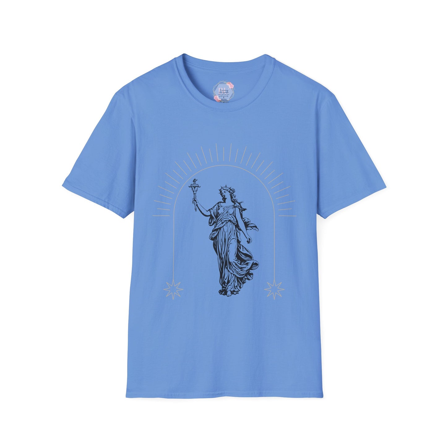 Radiant Libertas Goddess- Unisex T-Shirt - Vintage Aesthetic Tee, Everyday Wear, Gift Idea, Boho Style, Casual Fashion, Summer Outing