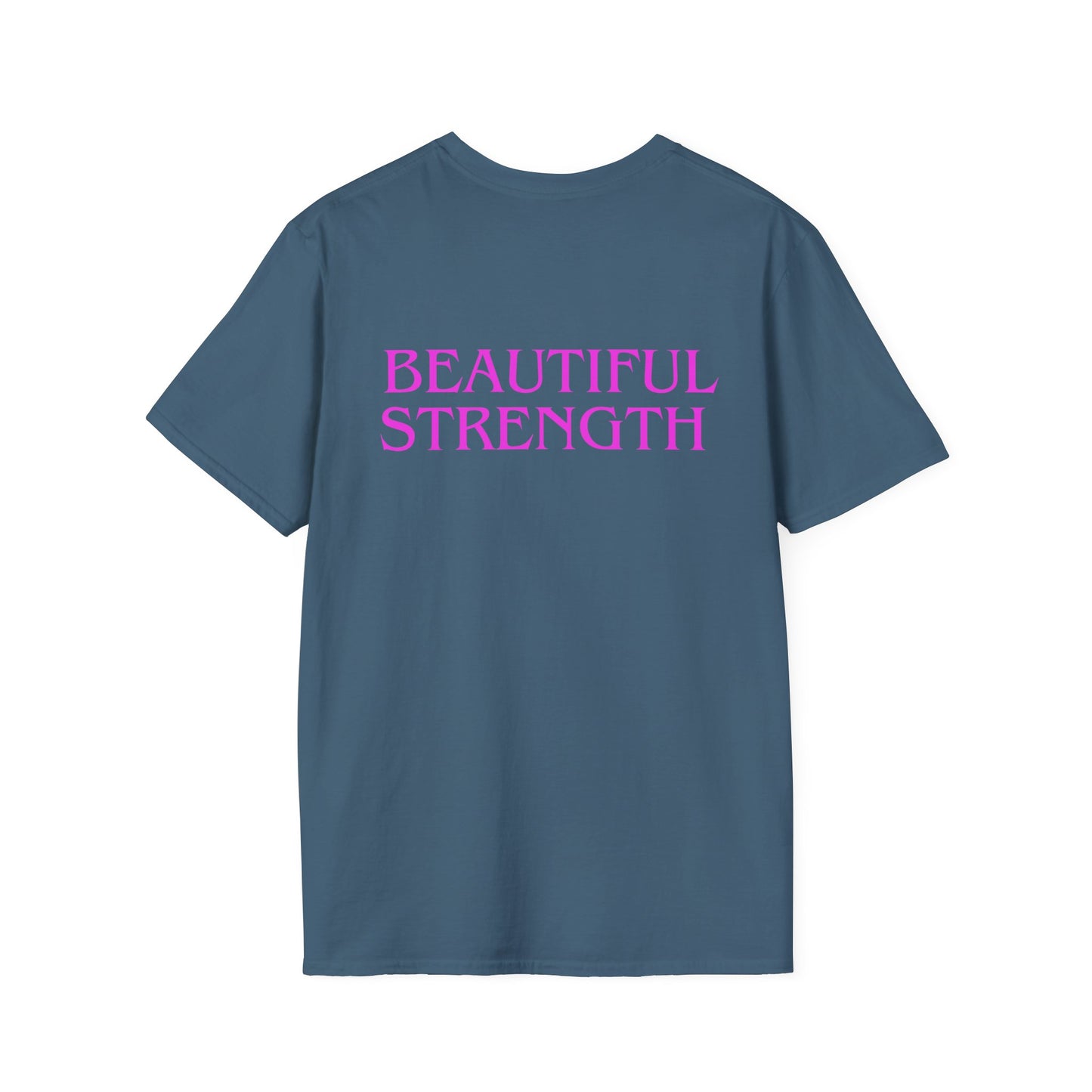 BEAUTIFUL STRENGTH T-Shirt, Fitness Apparel, Motivational Tee, Gift for Gym Lovers, Workout Shirt, Floral Weightlifting