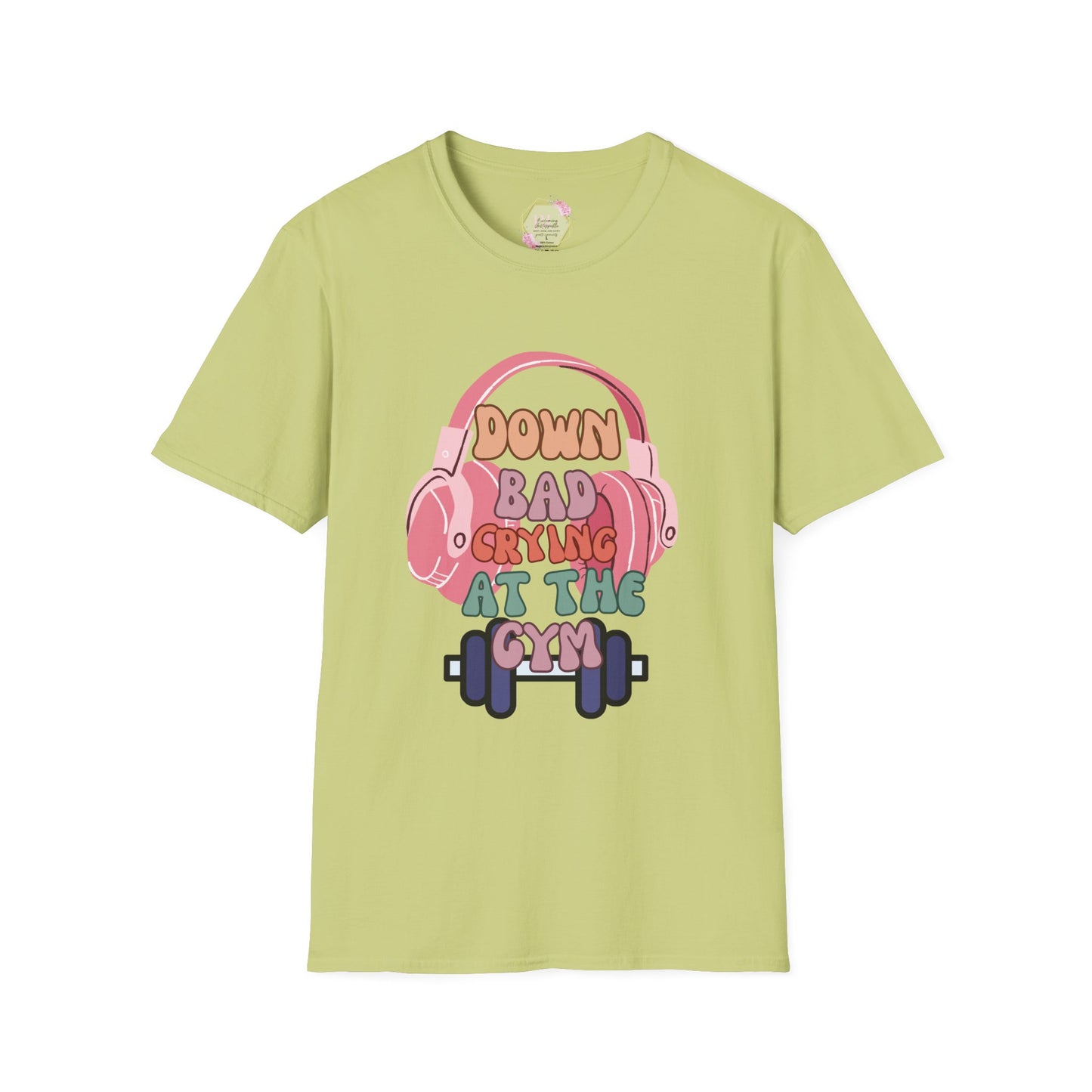 Down Bad Crying at the Gym- Gym T-Shirt, Fitness Apparel, Workout Shirt, Gift for Gym Lovers, Down Bad Crying at the Gym