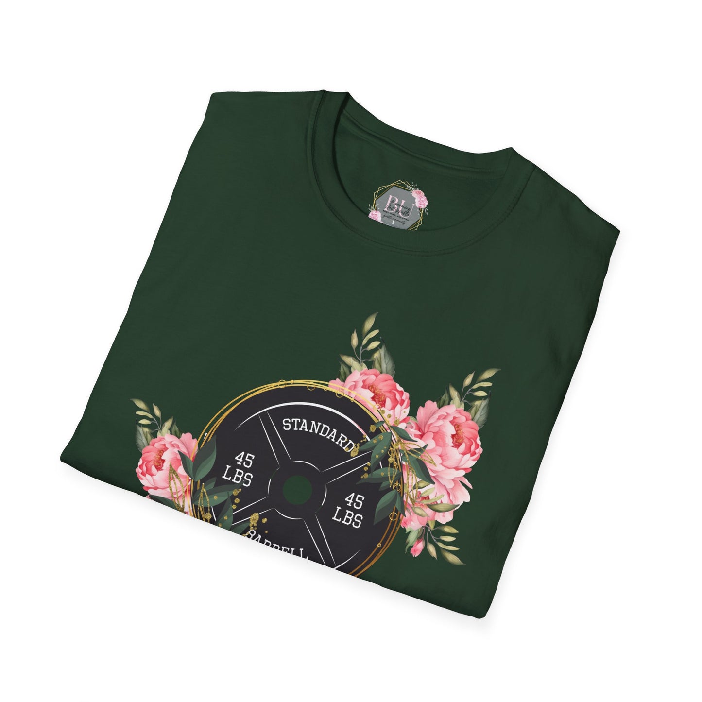BEAUTIFUL STRENGTH T-Shirt, Fitness Apparel, Motivational Tee, Gift for Gym Lovers, Workout Shirt, Floral Weightlifting