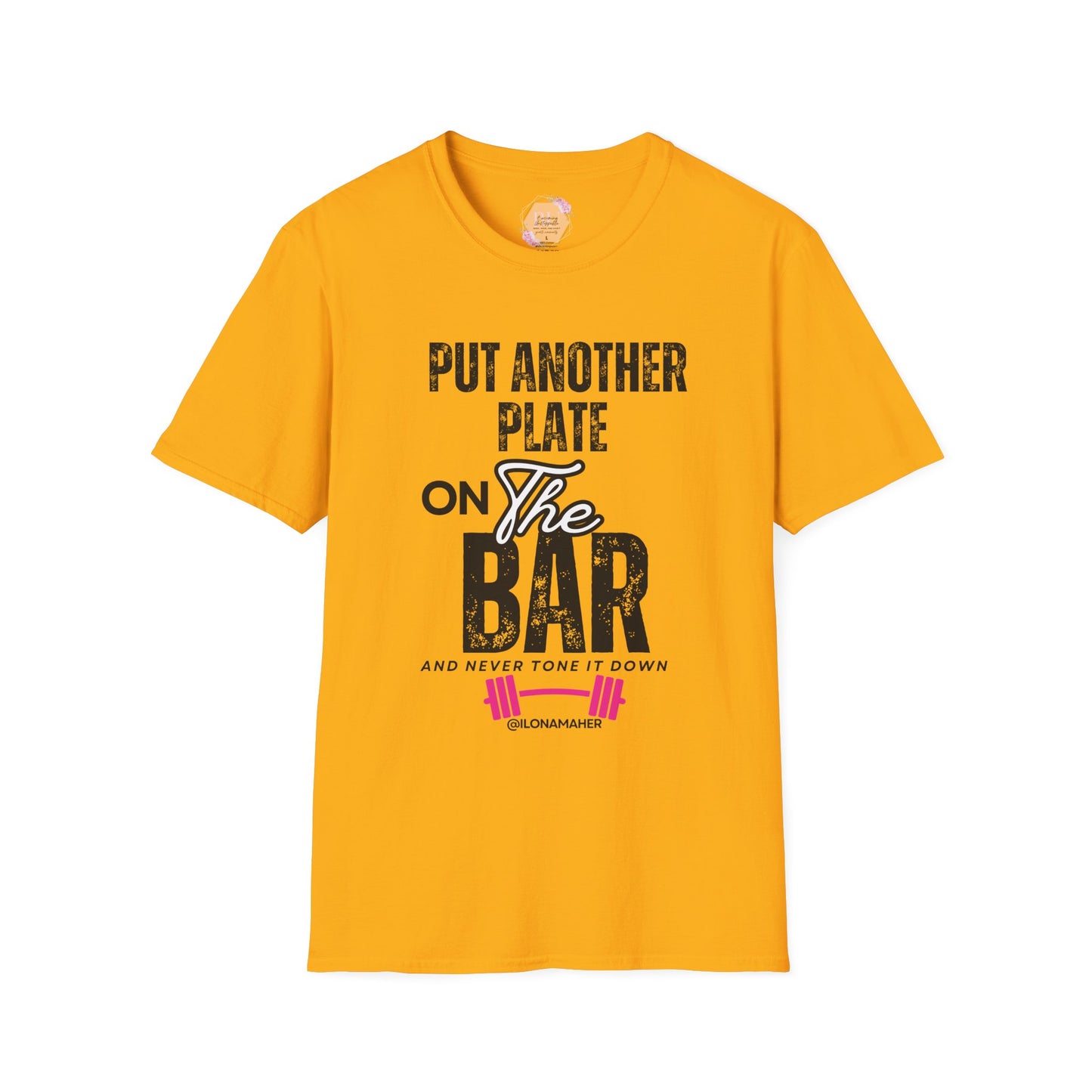 PUT ANOTHER PLATE ON THE BAR- Powerlifting Motivational T-Shirt, Fit Gift for Gym Lovers, Fitness Humor Tee, Workout Apparel, Unisex Gym Shirt