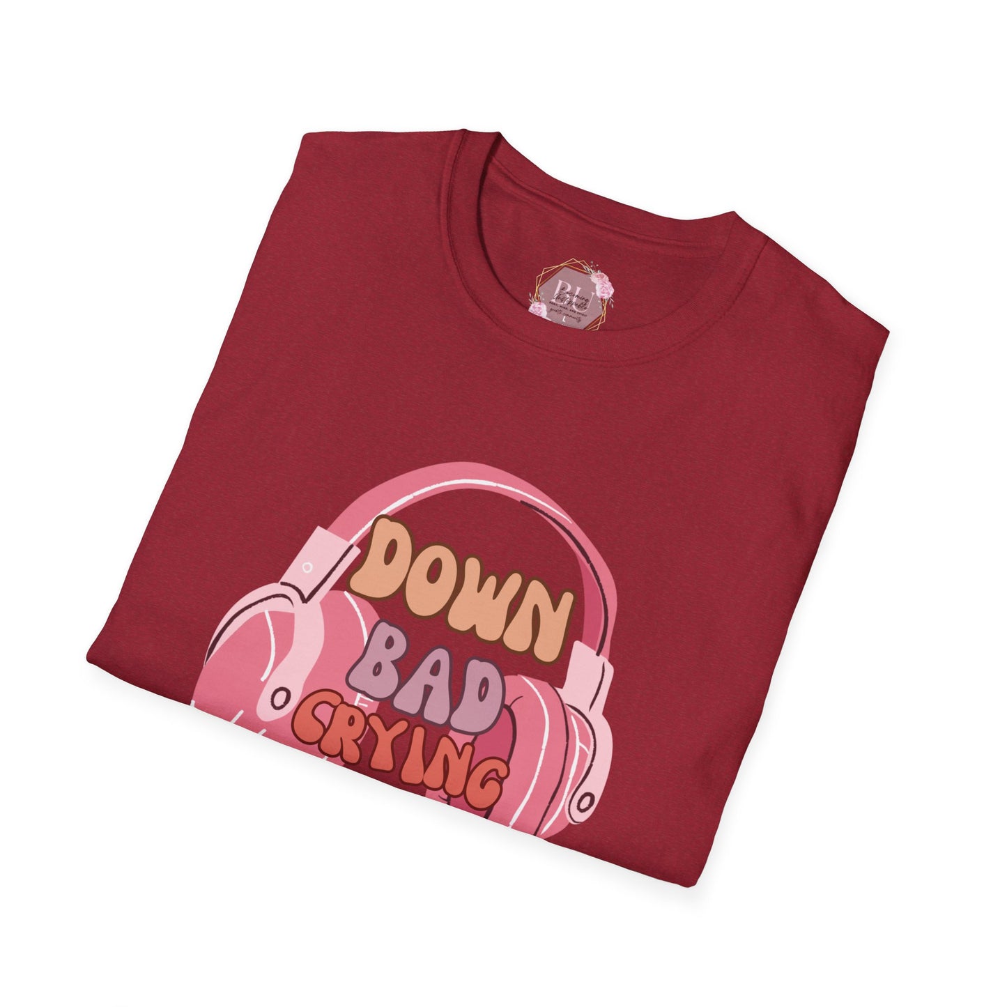 Down Bad Crying at the Gym- Gym T-Shirt, Fitness Apparel, Workout Shirt, Gift for Gym Lovers, Down Bad Crying at the Gym