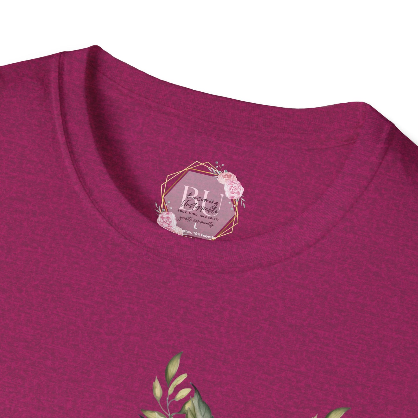 BEAUTIFUL STRENGTH T-Shirt, Fitness Apparel, Motivational Tee, Gift for Gym Lovers, Workout Shirt, Floral Weightlifting