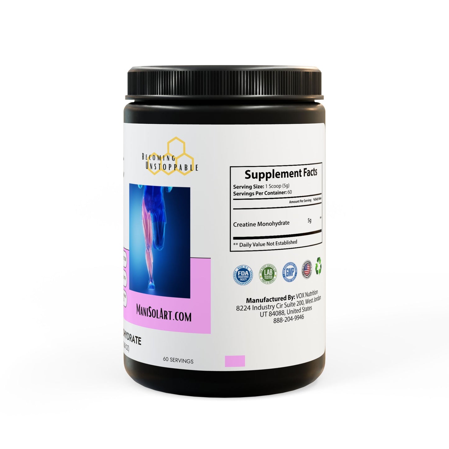 Creatine Monohydrate Supplement (300g, 10.58oz)