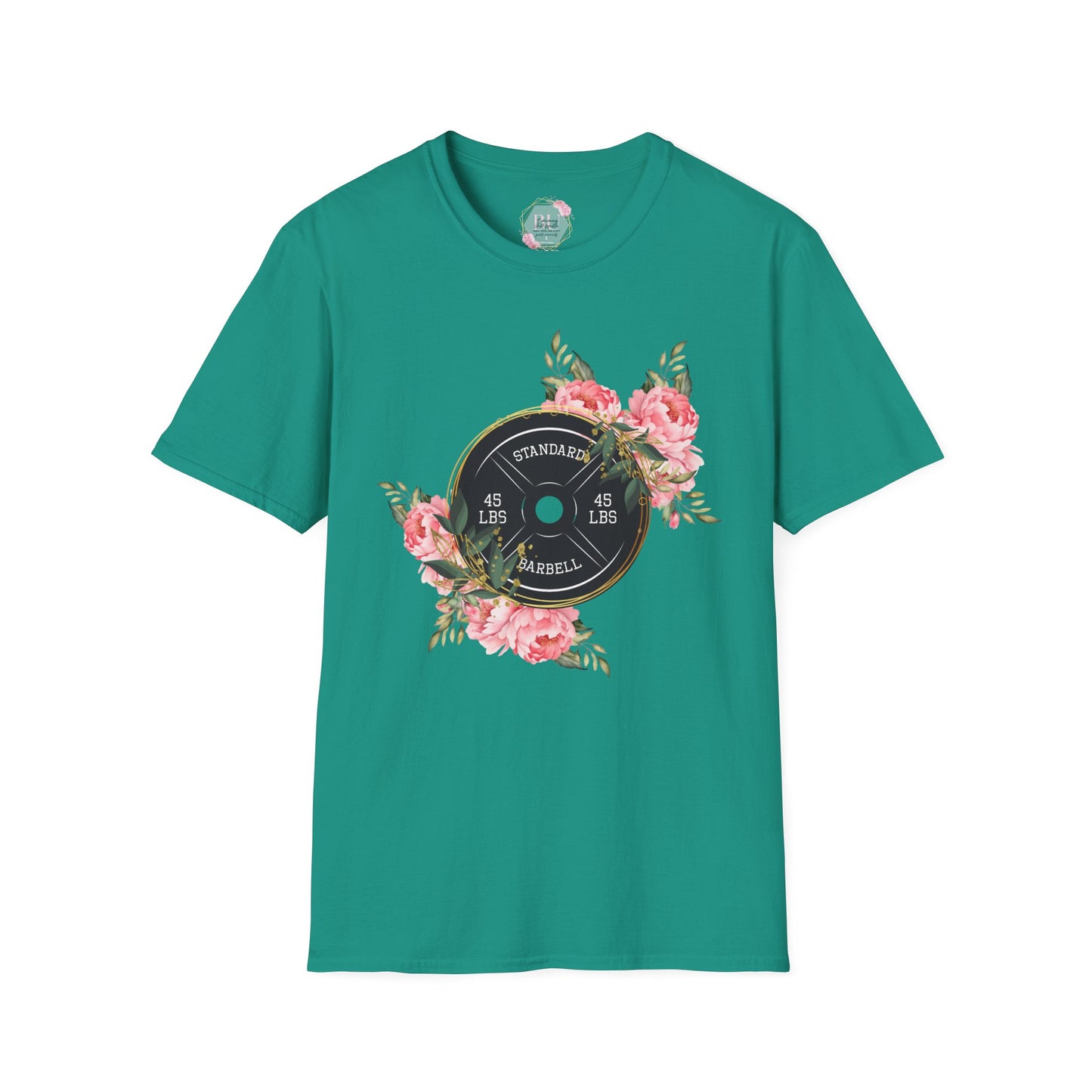 BEAUTIFUL STRENGTH T-Shirt, Fitness Apparel, Motivational Tee, Gift for Gym Lovers, Workout Shirt, Floral Weightlifting