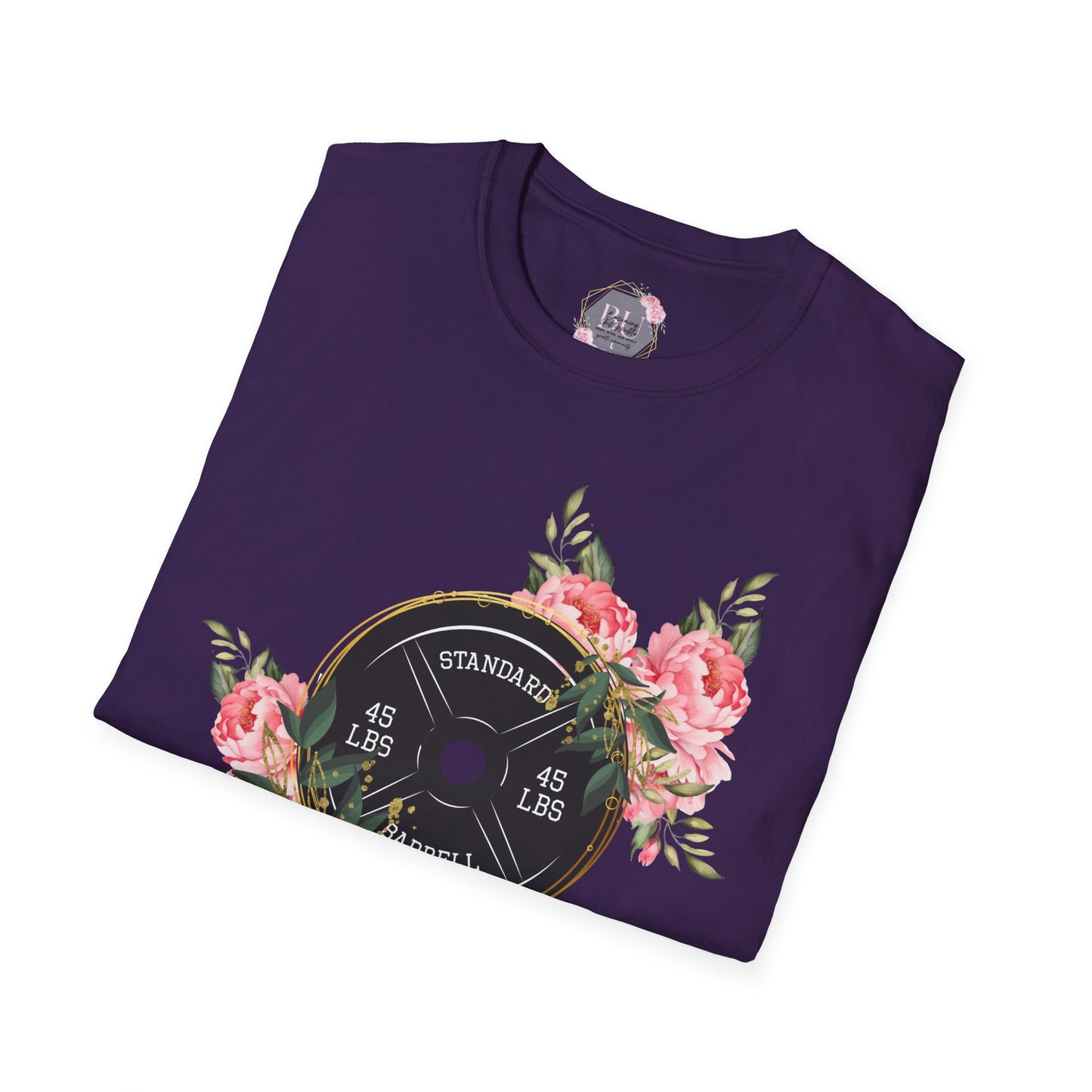 BEAUTIFUL STRENGTH T-Shirt, Fitness Apparel, Motivational Tee, Gift for Gym Lovers, Workout Shirt, Floral Weightlifting