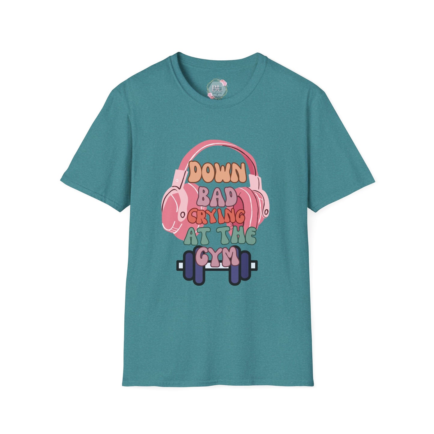 Down Bad Crying at the Gym- Gym T-Shirt, Fitness Apparel, Workout Shirt, Gift for Gym Lovers, Down Bad Crying at the Gym