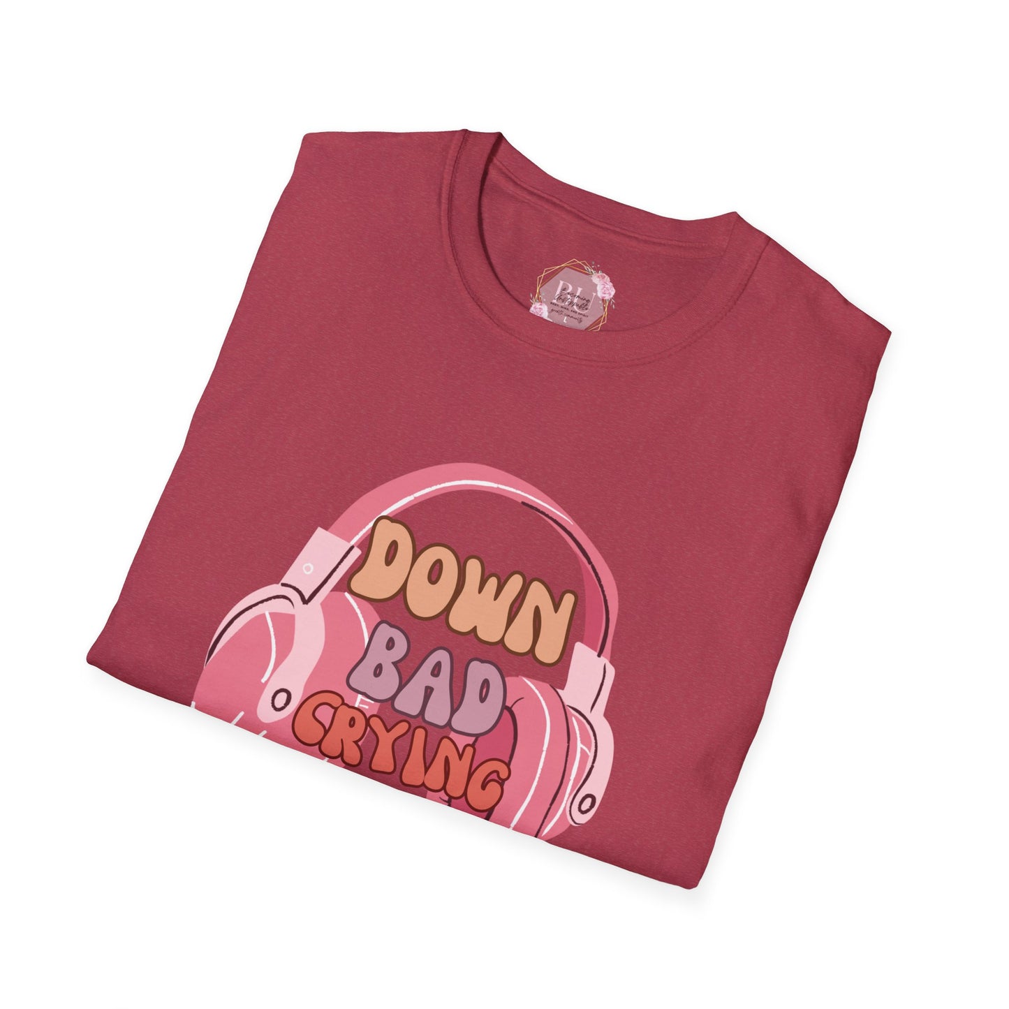 Down Bad Crying at the Gym- Gym T-Shirt, Fitness Apparel, Workout Shirt, Gift for Gym Lovers, Down Bad Crying at the Gym