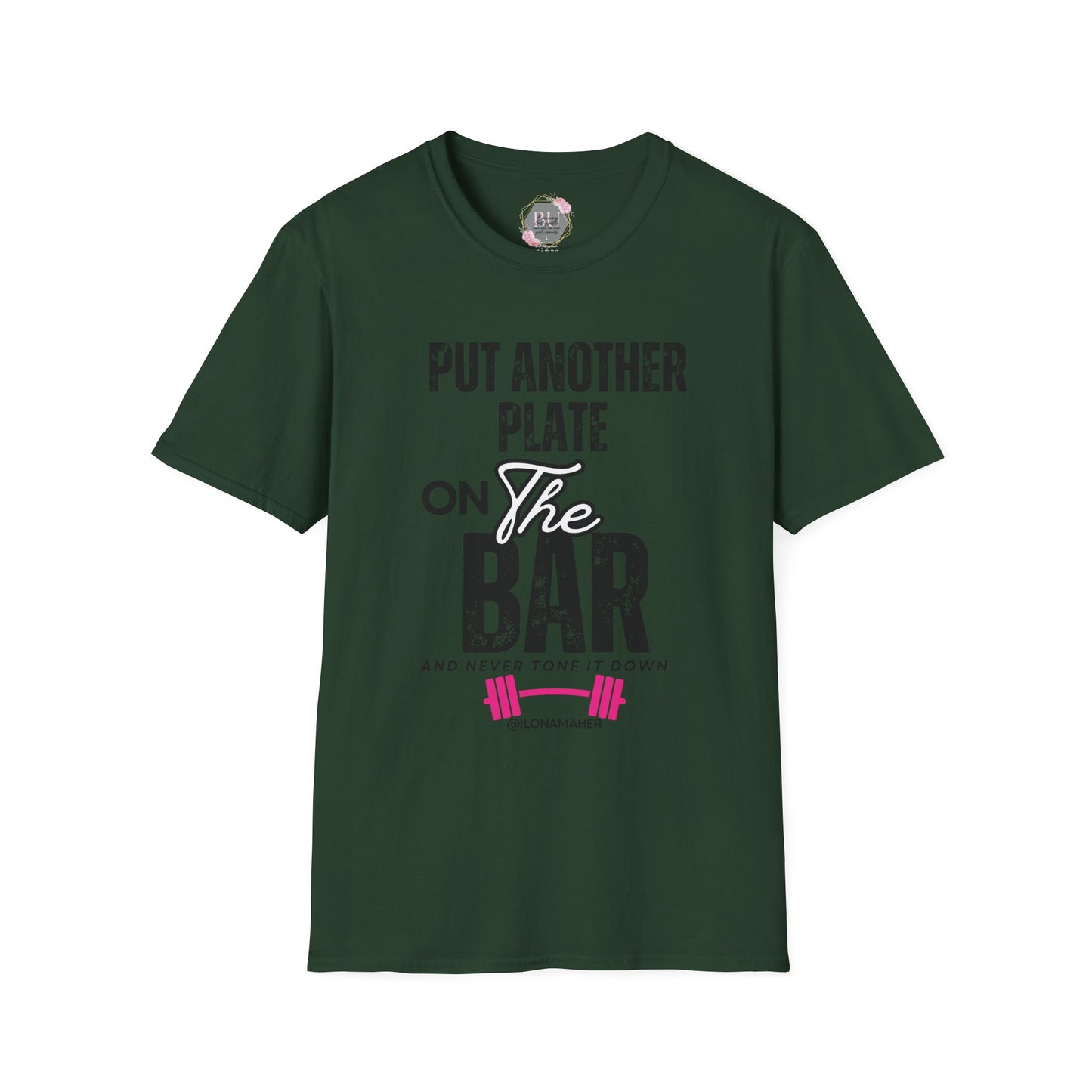 PUT ANOTHER PLATE ON THE BAR- Powerlifting Motivational T-Shirt, Fit Gift for Gym Lovers, Fitness Humor Tee, Workout Apparel, Unisex Gym Shirt