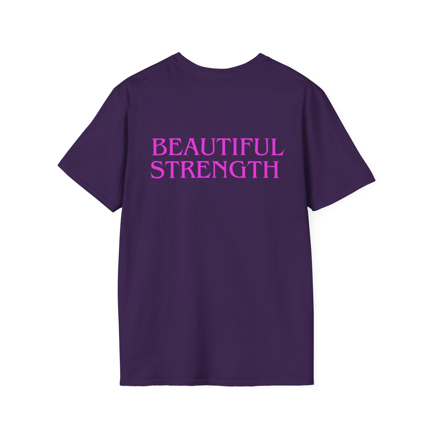 BEAUTIFUL STRENGTH T-Shirt, Fitness Apparel, Motivational Tee, Gift for Gym Lovers, Workout Shirt, Floral Weightlifting