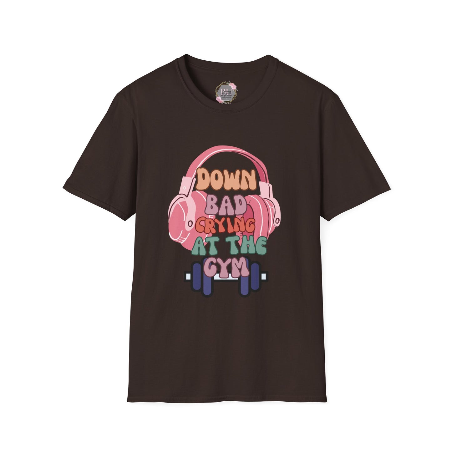 Down Bad Crying at the Gym- Gym T-Shirt, Fitness Apparel, Workout Shirt, Gift for Gym Lovers, Down Bad Crying at the Gym