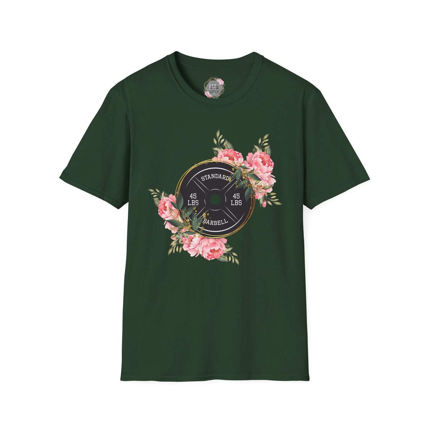 BEAUTIFUL STRENGTH T-Shirt, Fitness Apparel, Motivational Tee, Gift for Gym Lovers, Workout Shirt, Floral Weightlifting