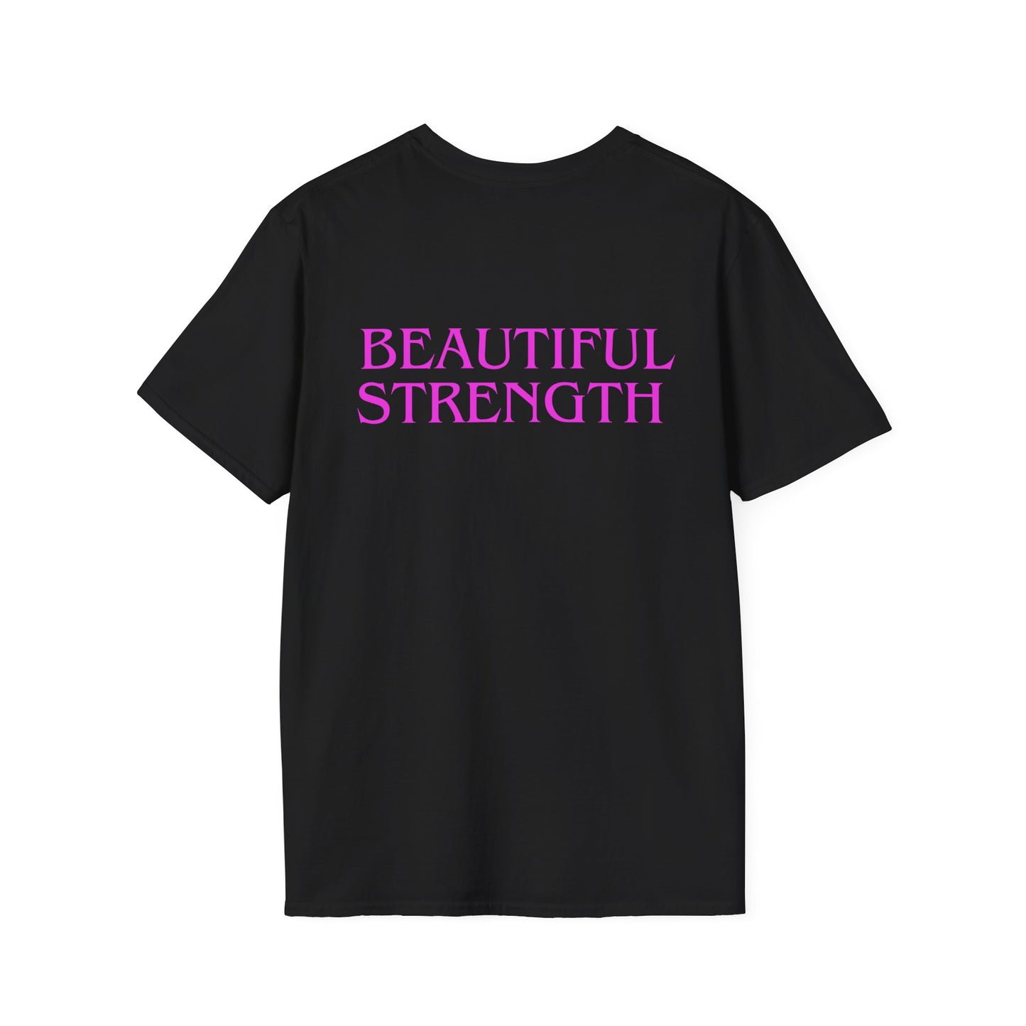 BEAUTIFUL STRENGTH T-Shirt, Fitness Apparel, Motivational Tee, Gift for Gym Lovers, Workout Shirt, Floral Weightlifting