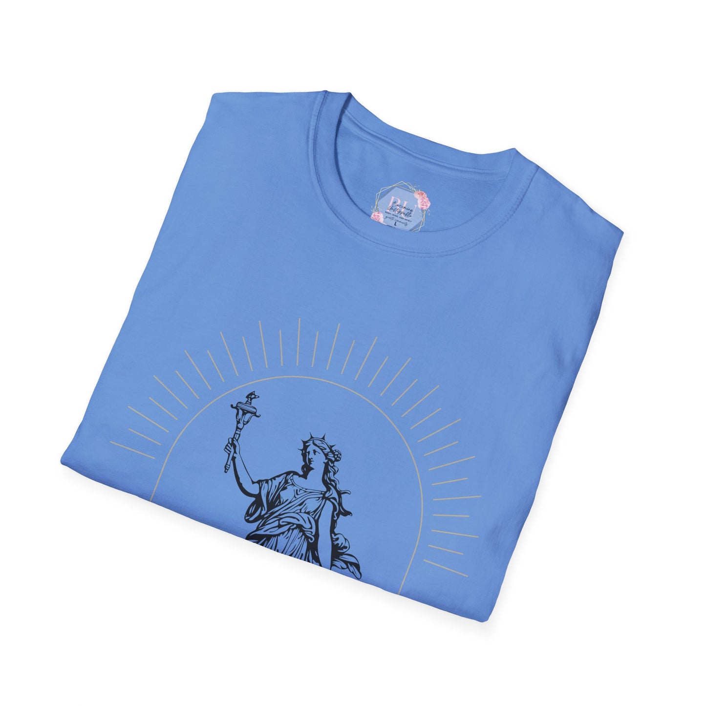 Radiant Libertas Goddess- Unisex T-Shirt - Vintage Aesthetic Tee, Everyday Wear, Gift Idea, Boho Style, Casual Fashion, Summer Outing
