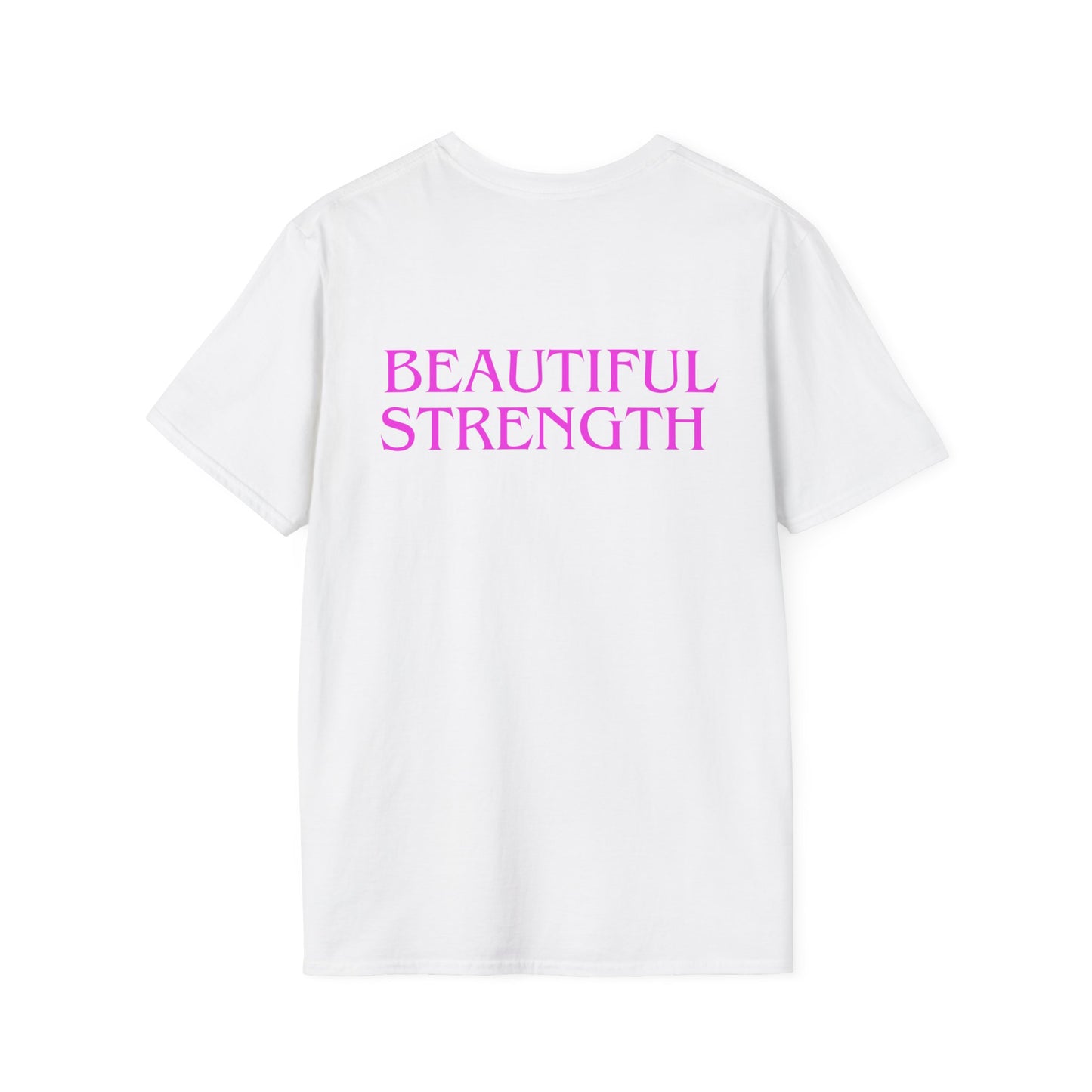 BEAUTIFUL STRENGTH T-Shirt, Fitness Apparel, Motivational Tee, Gift for Gym Lovers, Workout Shirt, Floral Weightlifting
