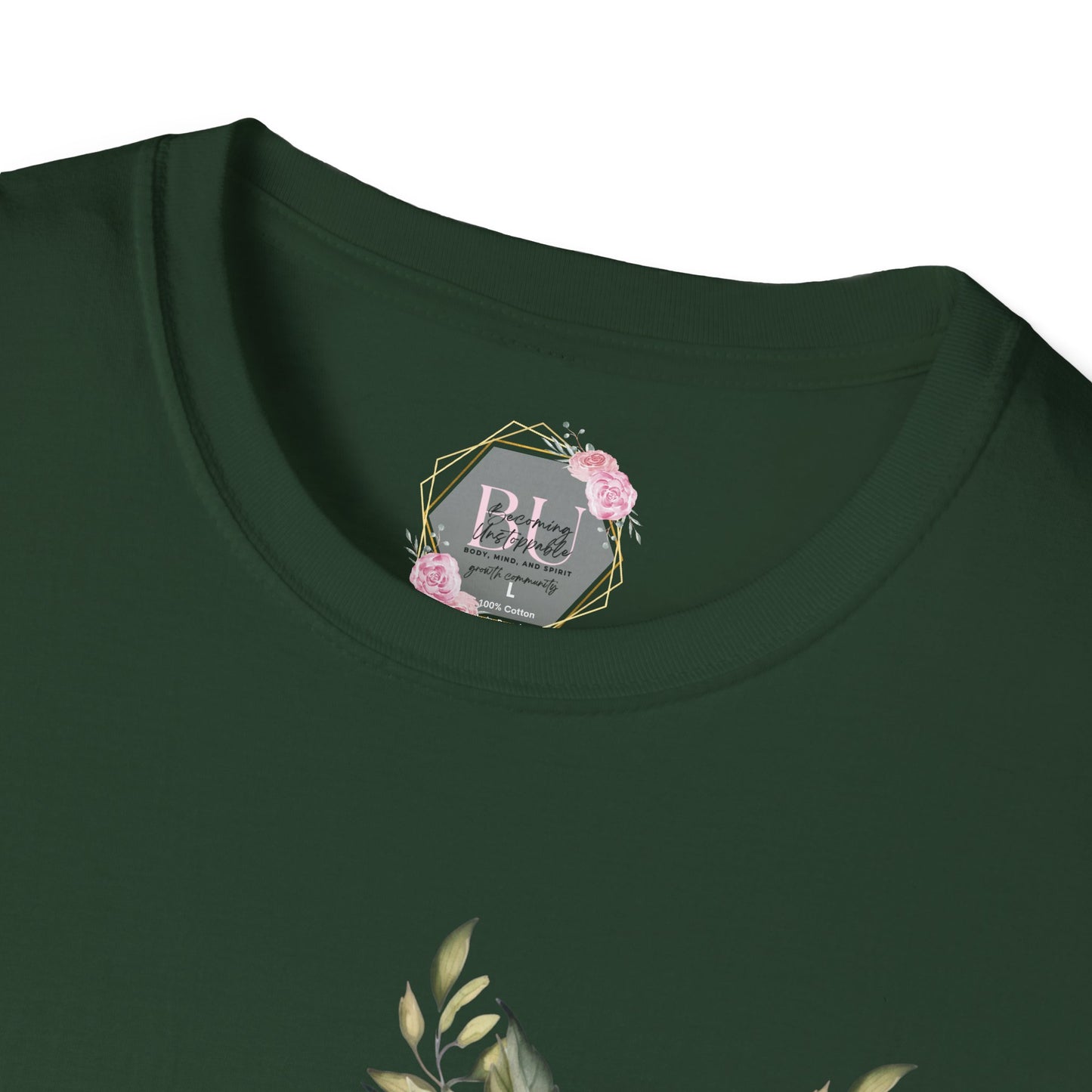 BEAUTIFUL STRENGTH T-Shirt, Fitness Apparel, Motivational Tee, Gift for Gym Lovers, Workout Shirt, Floral Weightlifting