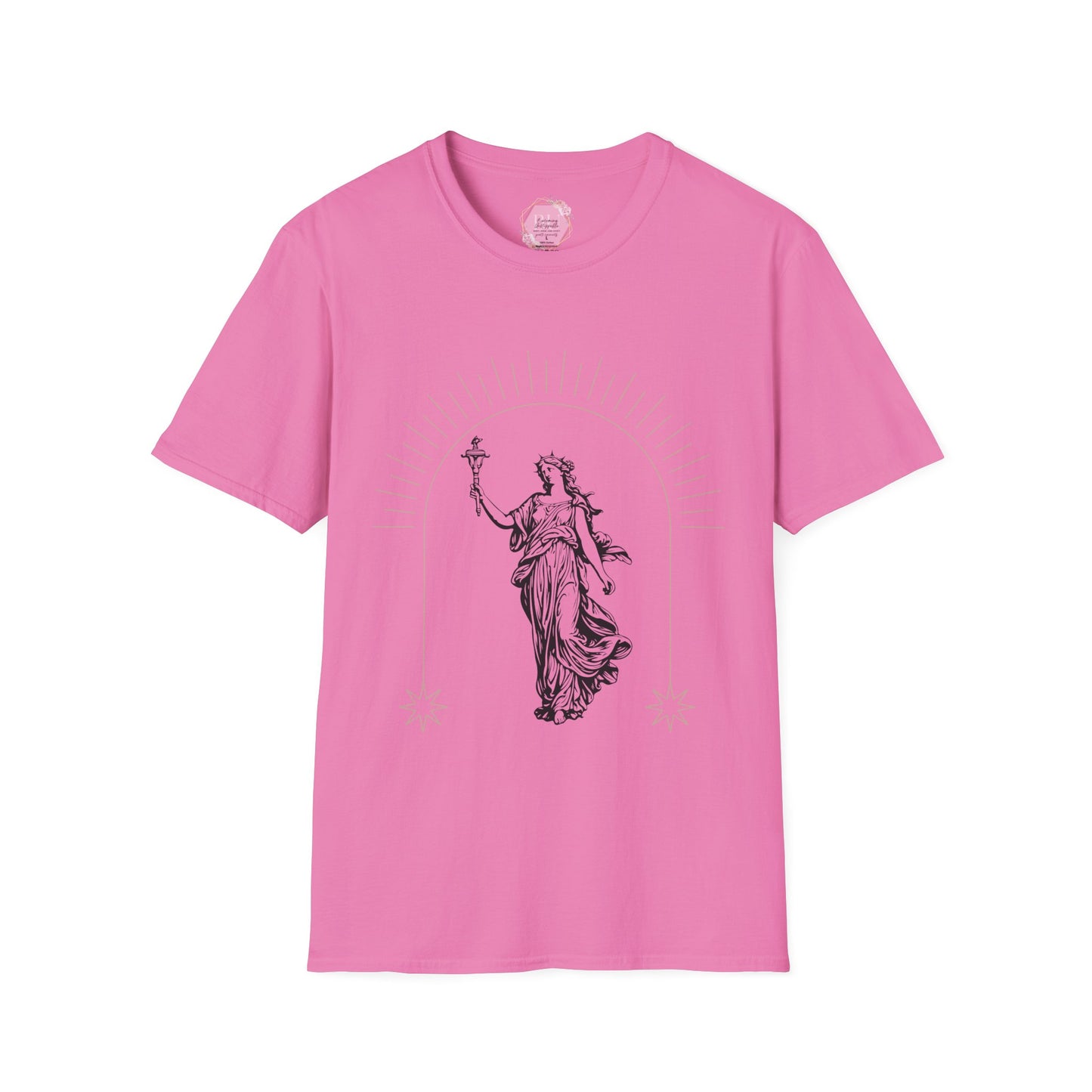 Radiant Libertas Goddess- Unisex T-Shirt - Vintage Aesthetic Tee, Everyday Wear, Gift Idea, Boho Style, Casual Fashion, Summer Outing