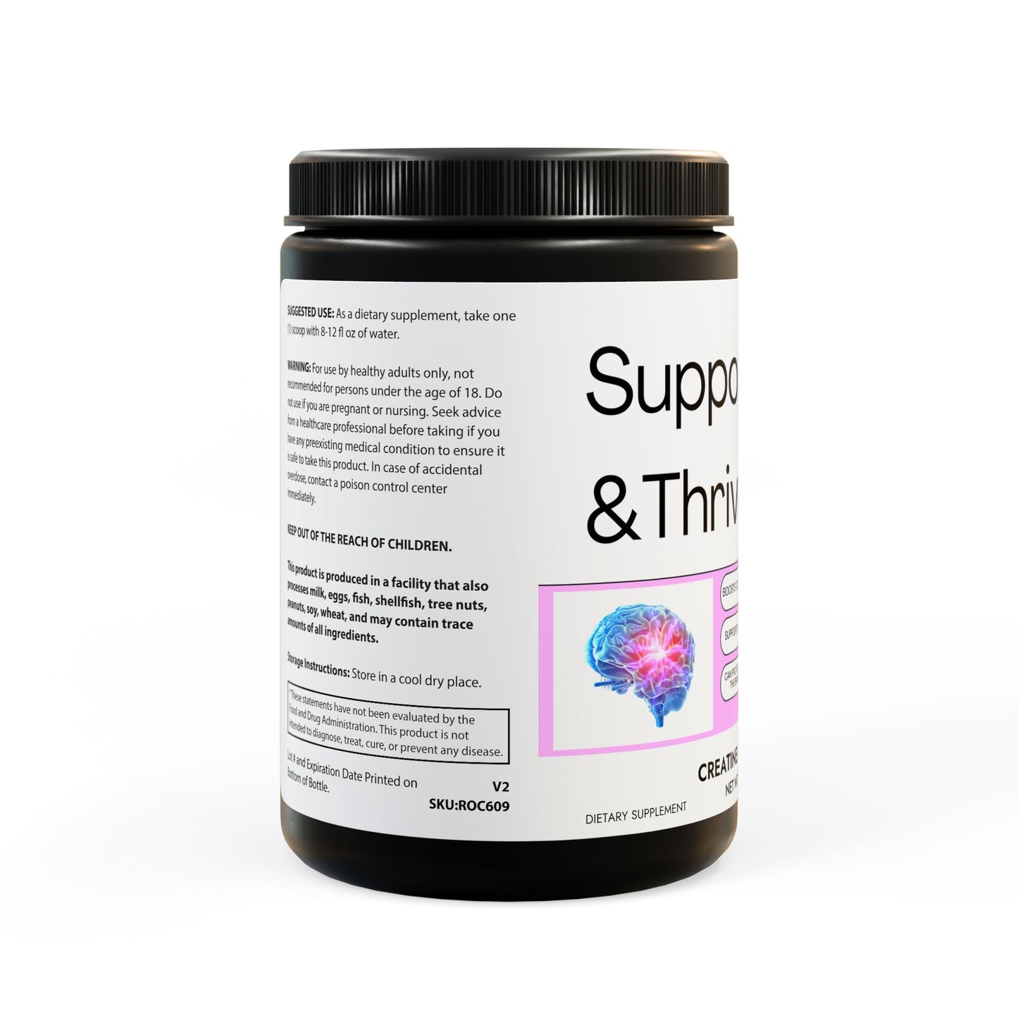 Creatine Monohydrate Supplement (300g, 10.58oz)