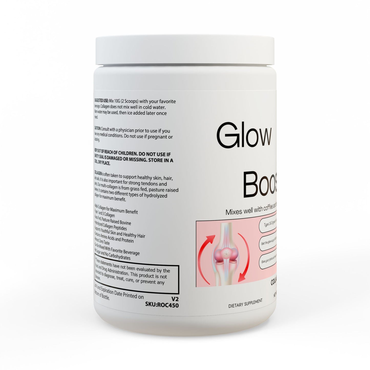 Collagen Peptides Type I & III Supplement (350g, 12.3oz)