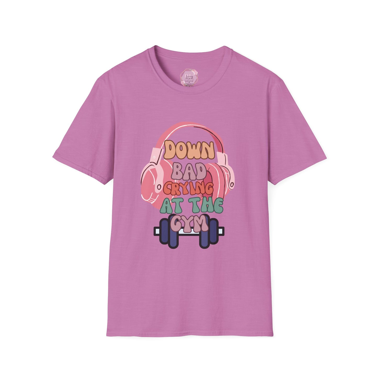Down Bad Crying at the Gym- Gym T-Shirt, Fitness Apparel, Workout Shirt, Gift for Gym Lovers, Down Bad Crying at the Gym