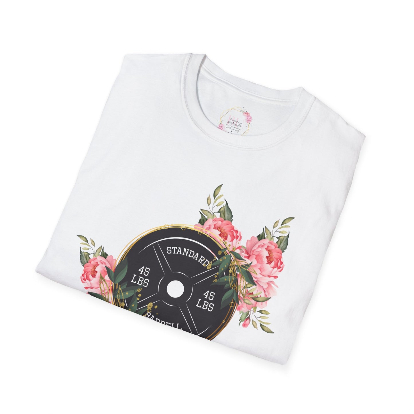 BEAUTIFUL STRENGTH T-Shirt, Fitness Apparel, Motivational Tee, Gift for Gym Lovers, Workout Shirt, Floral Weightlifting