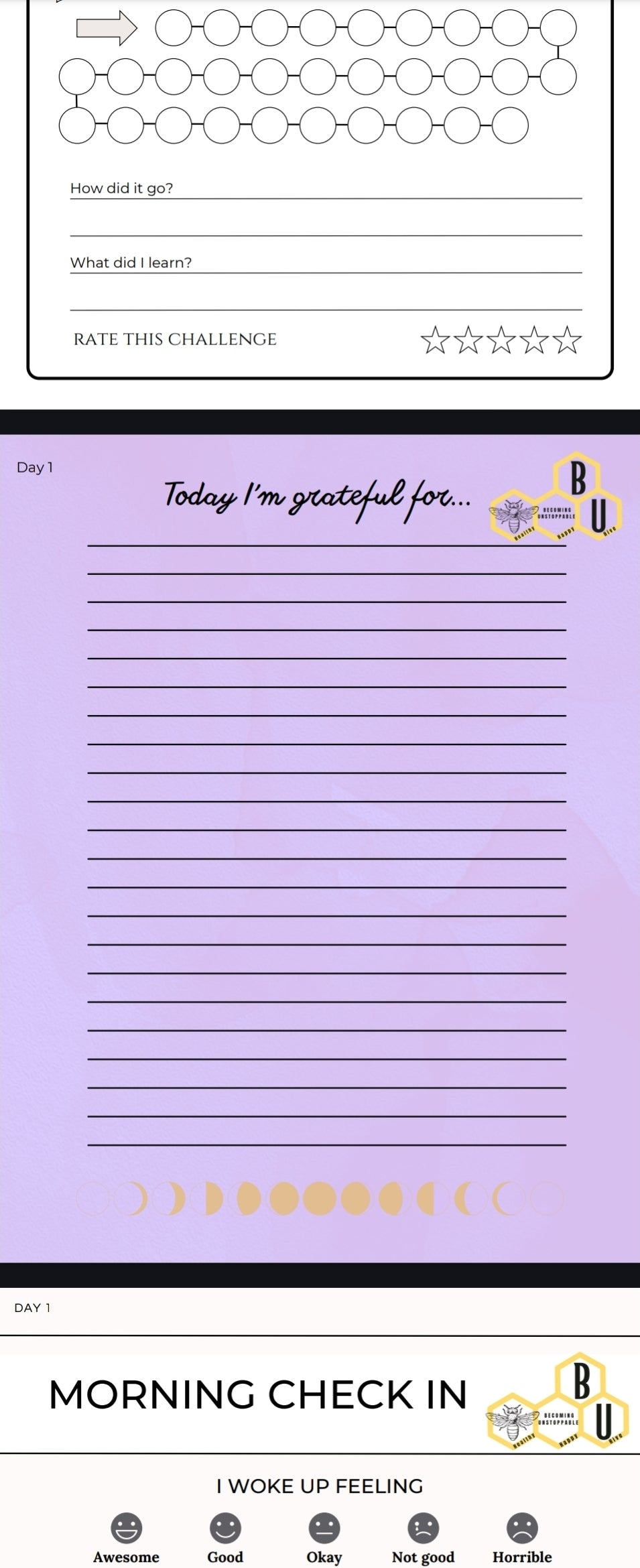 30 Day Growth Journal