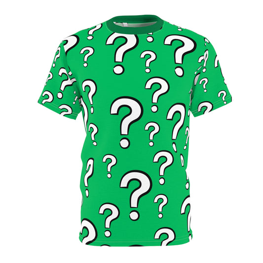 Unisex Green Question tee