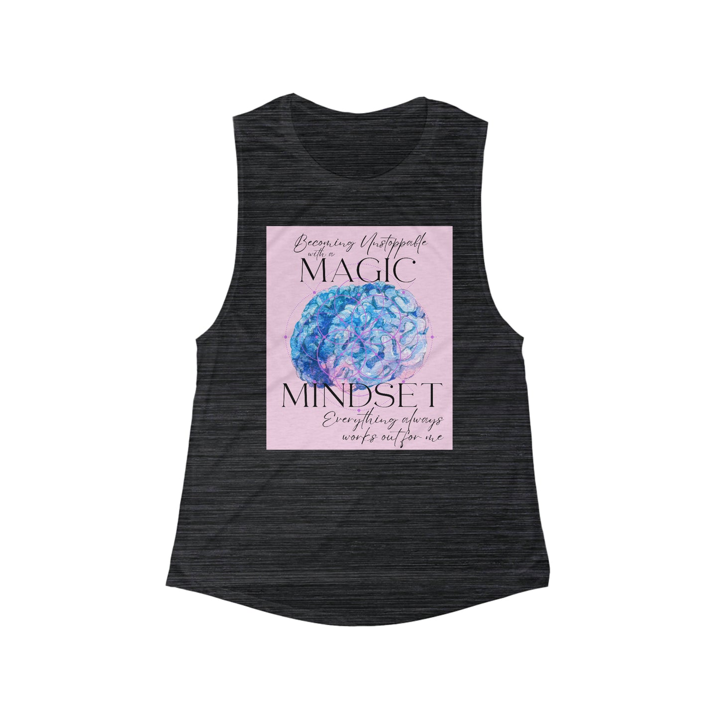 Magic Mindset-Women's Flowy Scoop Muscle Tank