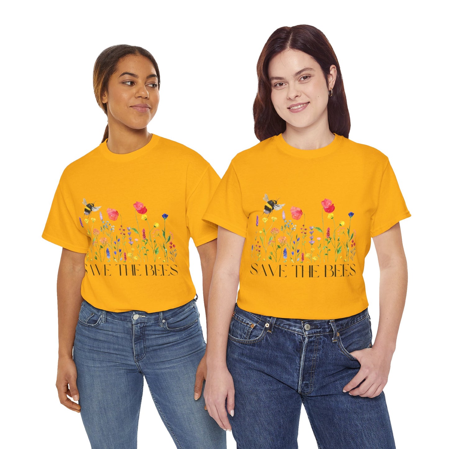 Save the Bees, Please! Unisex Heavy Cotton