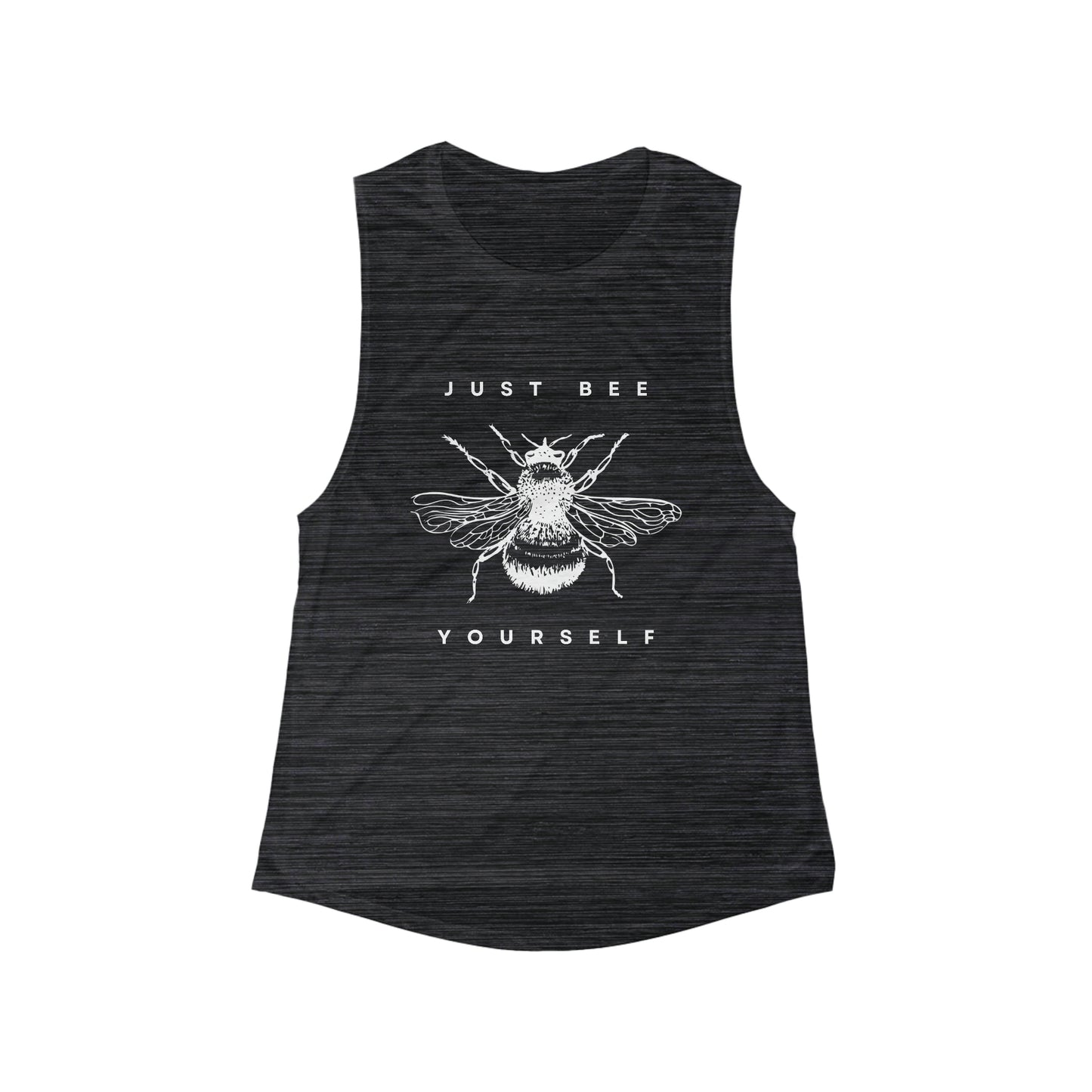 JUST BEE YOURSELF -Women's Flowy Scoop Muscle Tank