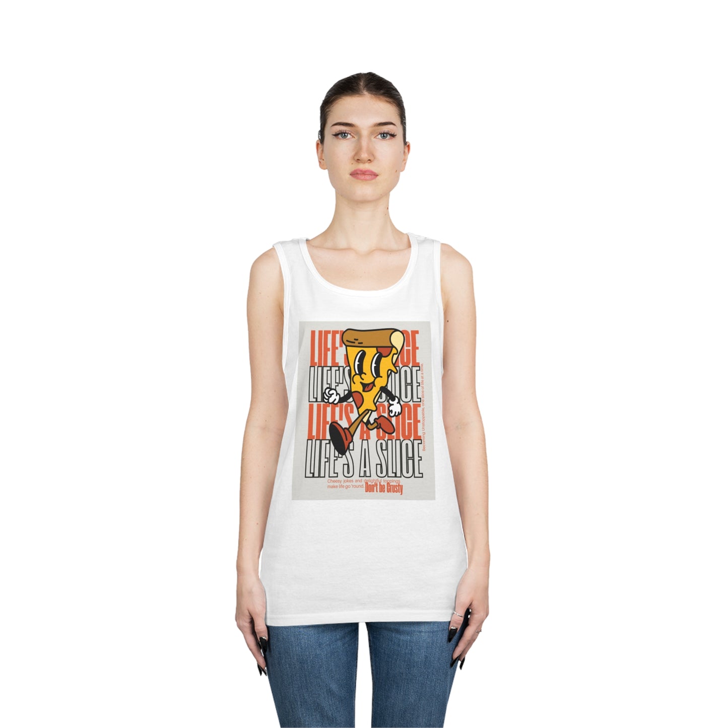 Life's a Slice-MENS/Unisex Heavy Cotton Tank Top