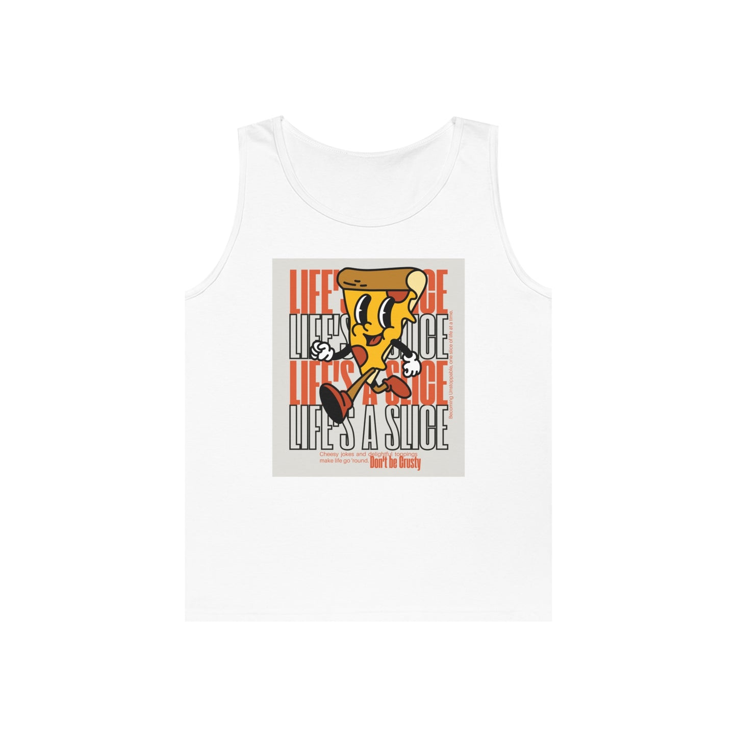 Life's a Slice-MENS/Unisex Heavy Cotton Tank Top