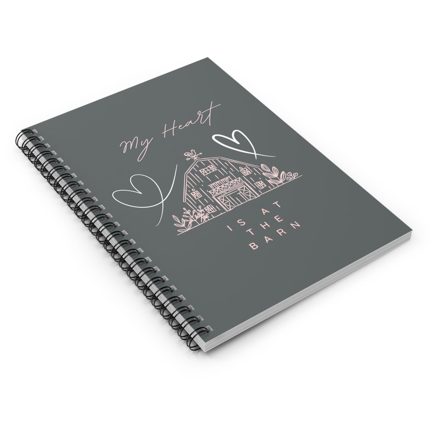 My Heart is at the Barn Spiral Notebook