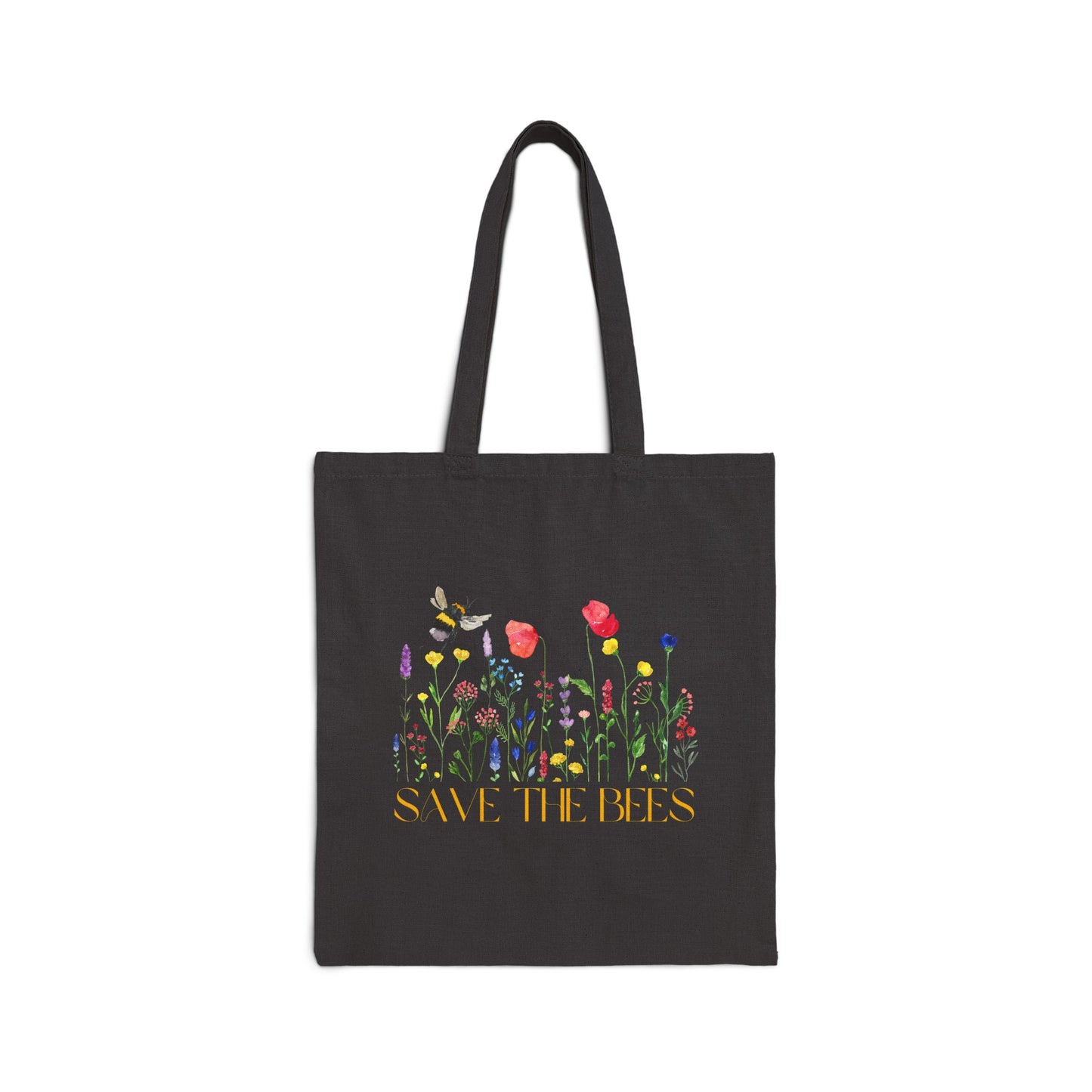 Save The Bees- Cotton Canvas Tote Bag