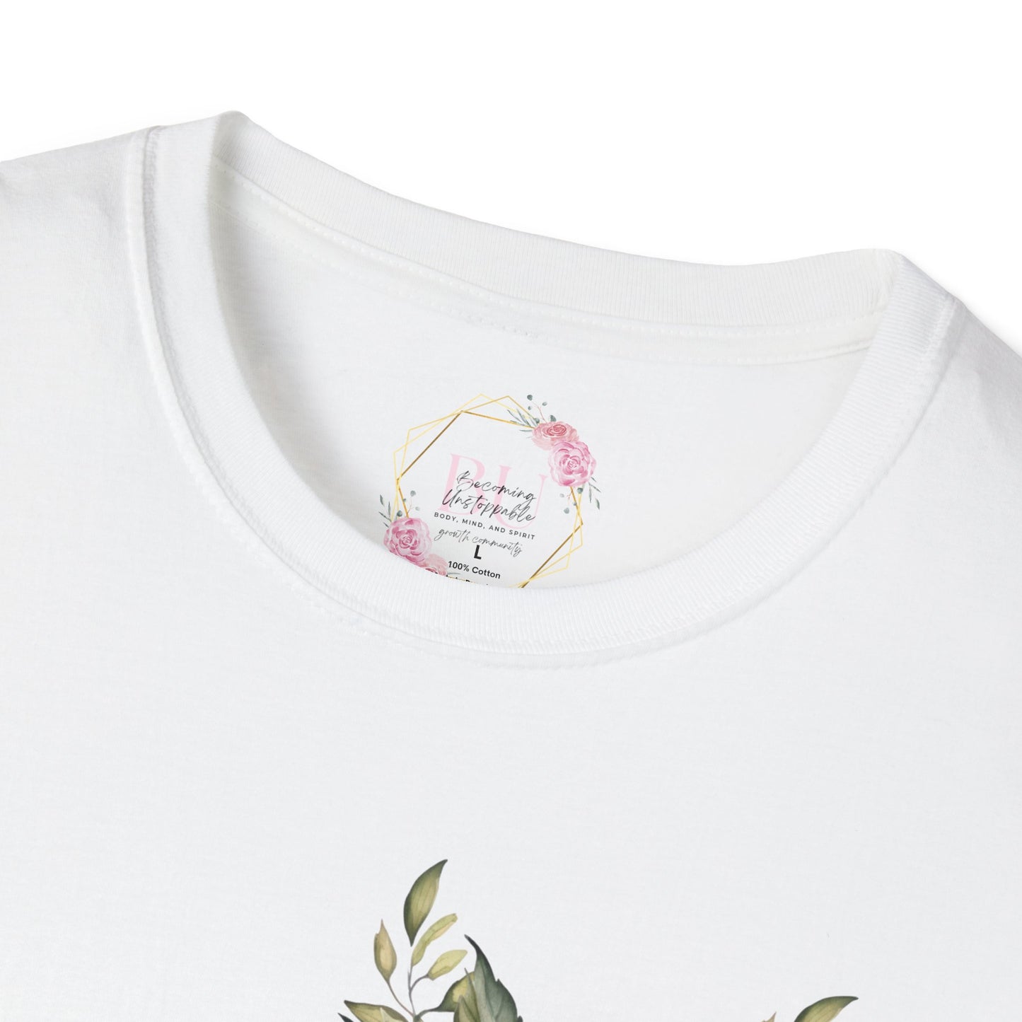 BEAUTIFUL STRENGTH T-Shirt, Fitness Apparel, Motivational Tee, Gift for Gym Lovers, Workout Shirt, Floral Weightlifting