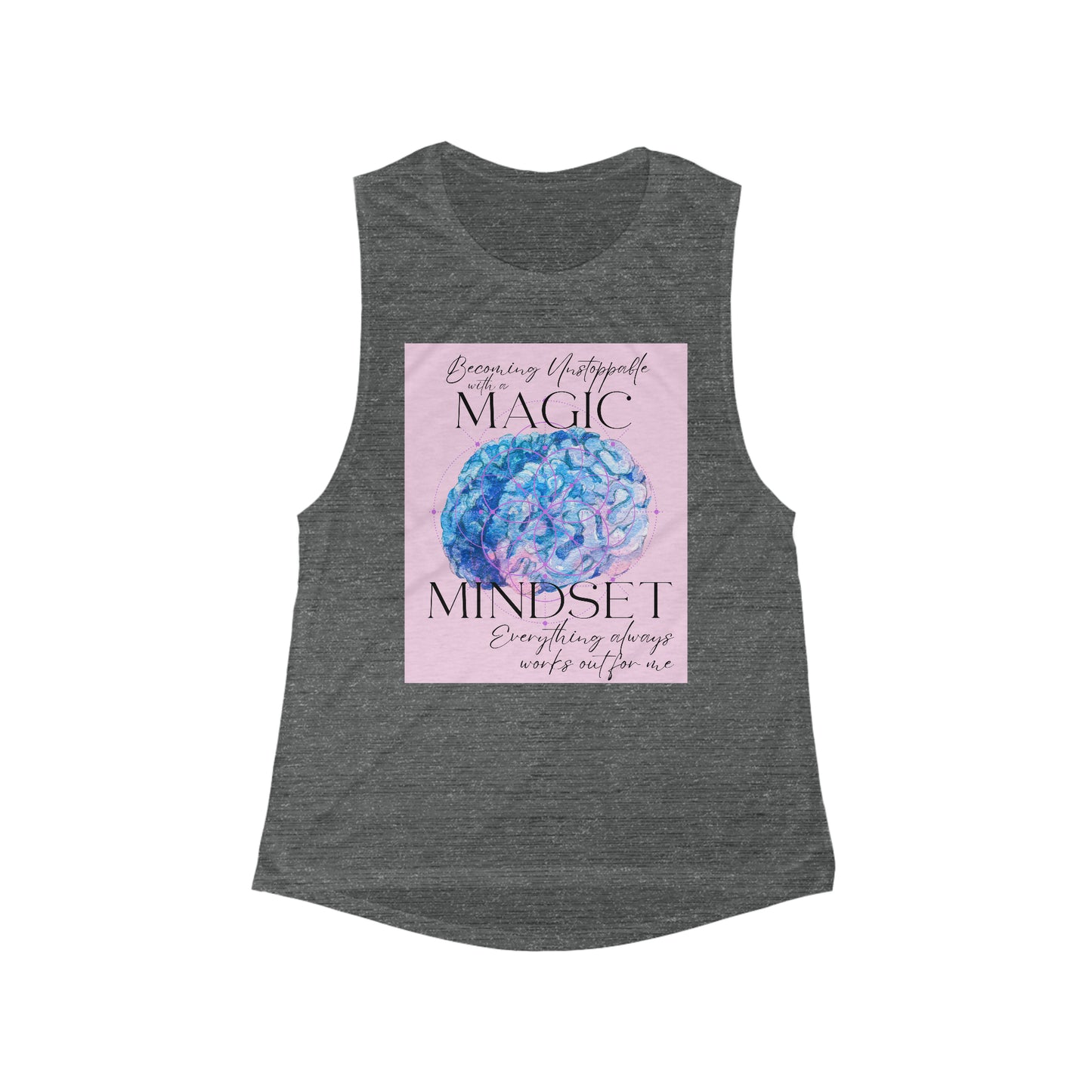 Magic Mindset-Women's Flowy Scoop Muscle Tank