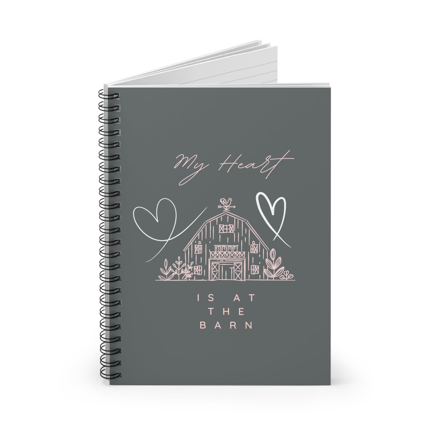 My Heart is at the Barn Spiral Notebook