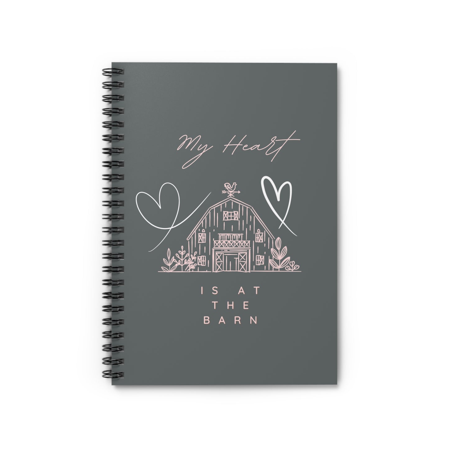 My Heart is at the Barn Spiral Notebook