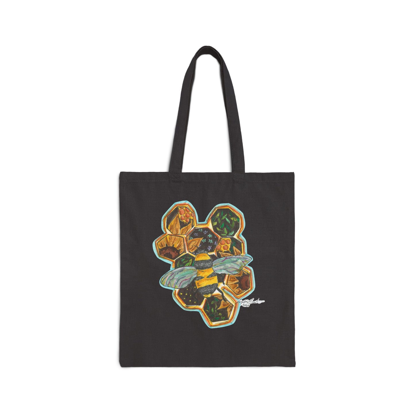 Save The Bees- Cotton Canvas Tote Bag