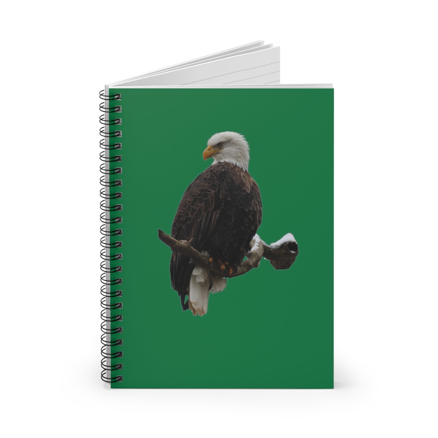 Eagle on Branch Spiral Notebook - Ruled Line