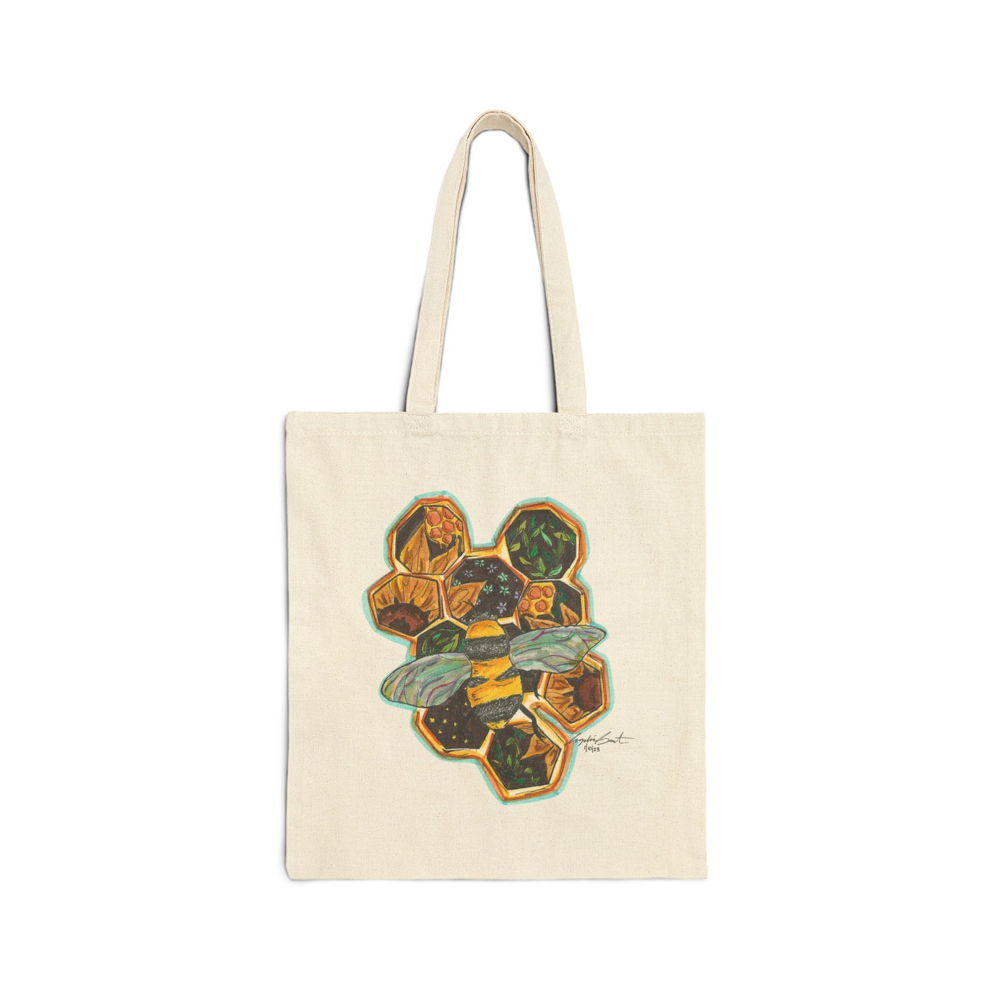 Save The Bees- Cotton Canvas Tote Bag